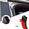 5 Meters Car Door Seal Strips Rubber Sound Insulation Sealing Rubber Seals  Door Trunk Car