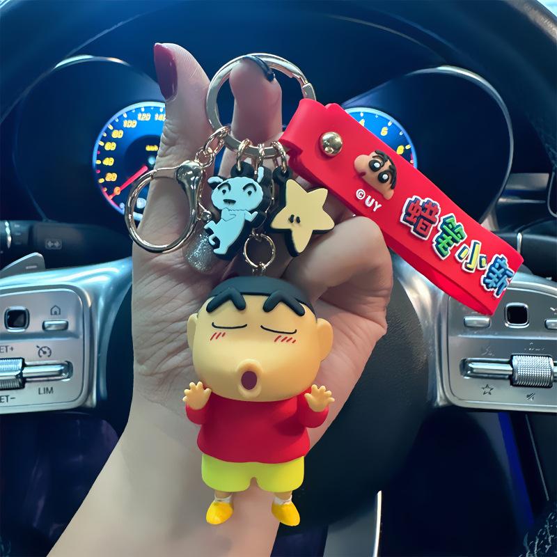 Новые Кавайные Аниме Мультяшные Фигурки Крошка Шин-чан Брелоки Милые Подвески для Рюкзака Держатели для Ключей Украшения Аксессуары Подарки на День Рождения
