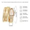 1pc-High Quality and Fashionable Women's Snake Head Alloy Case Exquisite and Luxurious Quartz Women's Watch