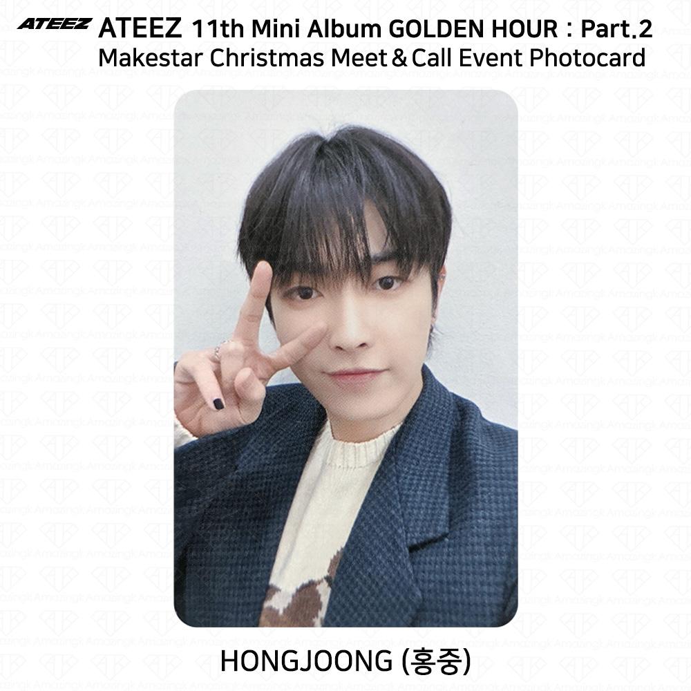 ATEEZ Golden Hour Часть 2 Makestar Christmas Meet&Call Event Фотокарточка Наклейка