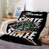 Custom Name skateboard Theme Printed Blanket - Perfect for Couch, Bed, Travel & Outdoor Use | Machine Washable, Cozy & Durable.
