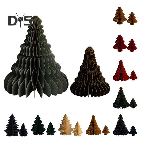 2 шт. бумажное украшение на рождественскую елку 3D соты деревья центральный элемент стола праздничный домашний декор для вечеринок принадлежности