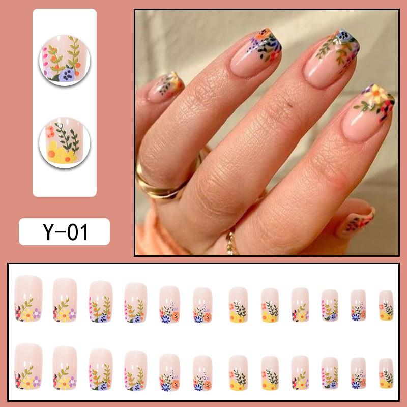 Reusable Press-On Nails With Cat Eye Effect Gradient Design Women Sweet Chic Style Wearable Nail Tips