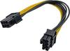 Adaptateur - Akyga - AK-CA-07 - PCI-E 6 Broches vers 8 Broches - 20 cm - Haute Qualité