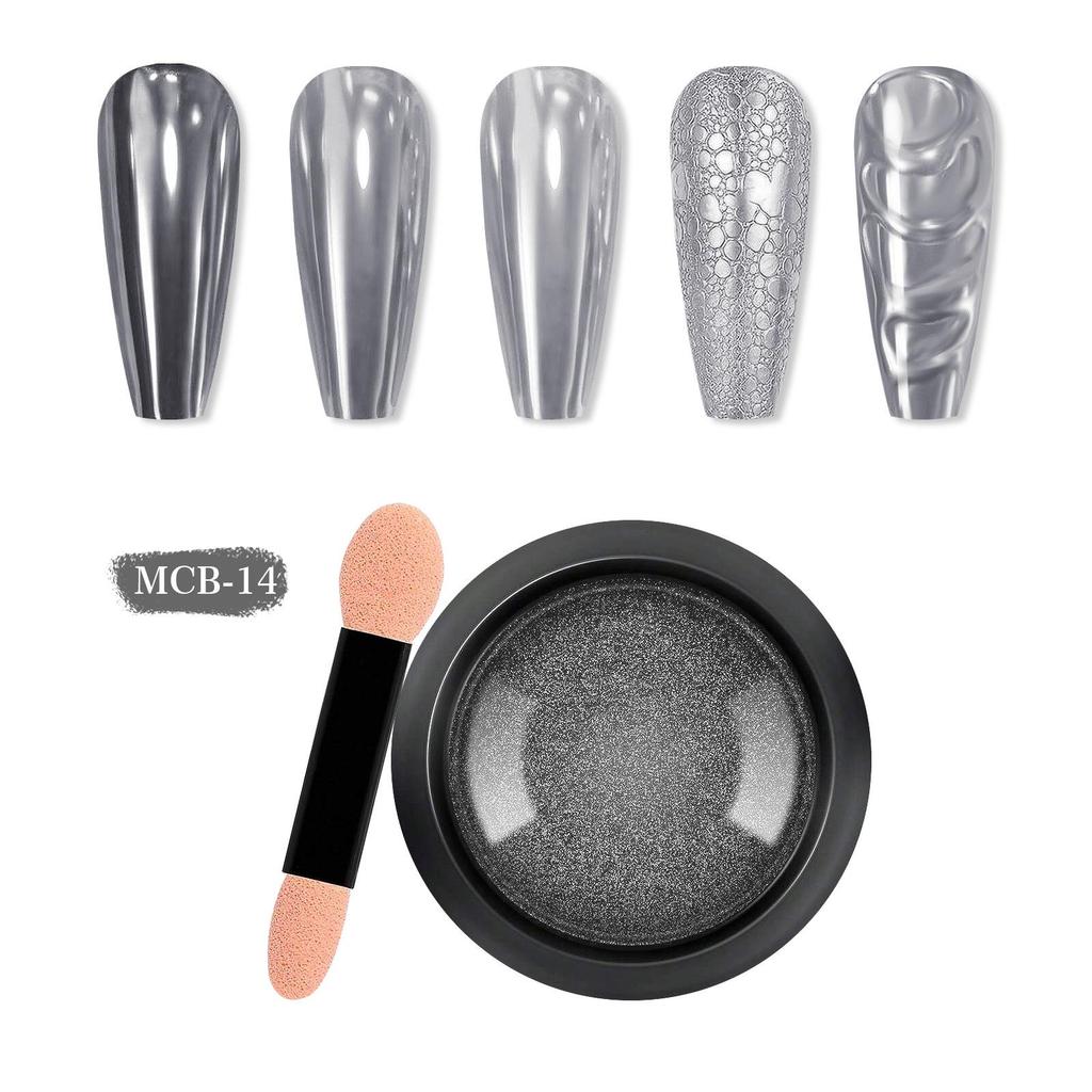 Electroplating Magic Mirror Nail Art Titanium Glitter Powder Set