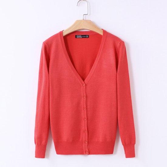 European and American Autumn Women's Thin Sweater Women's Knit Sweater Cardigan Shawl Long Sleeve V-neck Short Coat