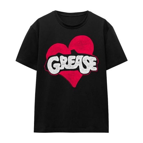 Grease Unisex Adult Heart T-Shirt