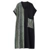 Dimanaf New 2025 Women Summer Plus Size Dress Loose Bohemian Pocket Basic Casual Long Dress Oversized