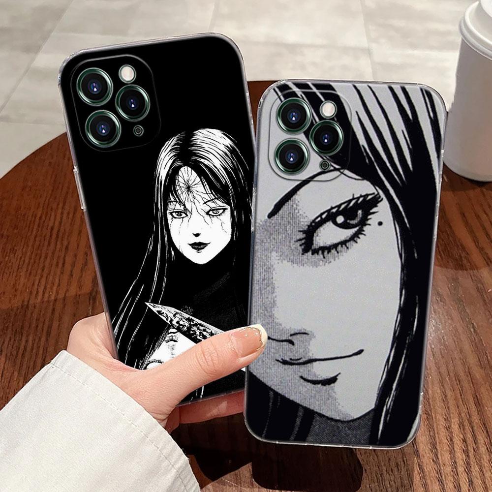 Хоррор Комикс Т-Томиэ-Дзюндзи Ито Манга Прозрачный Чехол Для Apple iPhone 17 16 15 14 13 12 11 Pro Max Plus 16E 17Air Чехол для Телефона