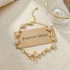 Bracelet Mori flower bow small fresh bracelet, environmentally friendly copper inlaid zircon high quality