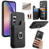 For Samsung Galaxy S25+ Case with Card Holder Kickstand Leather+TPU+PC Phone Cover