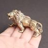 Antique Brass Lion King Home Decor Mininature Copper Animal Figurines Ornaments Bronze Sculpture Desk Craft Decorations Gifts