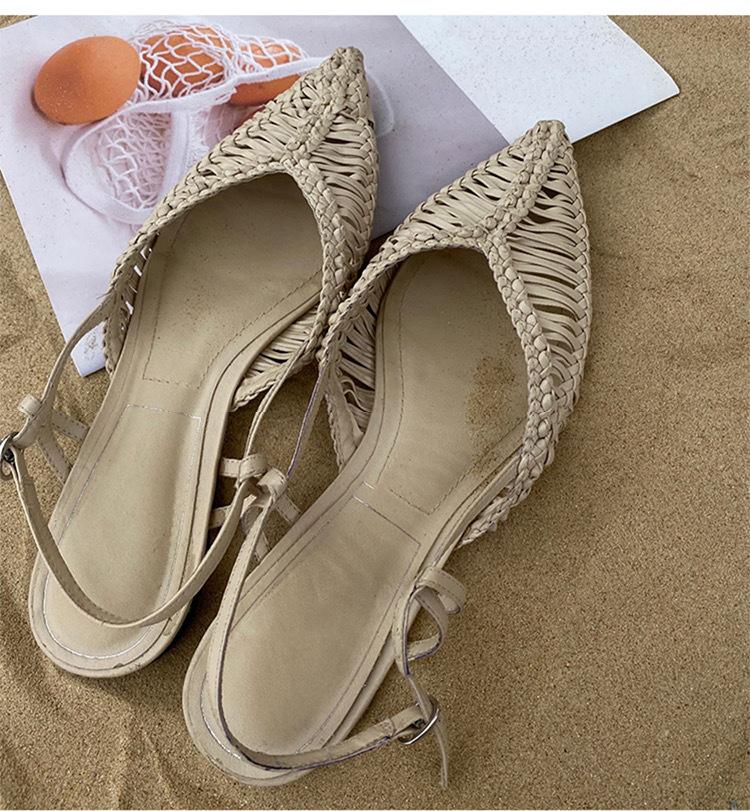 Коричневые плоские плетеные сандалии женские брендовые дизайнерские летние римские туфли для рыбаков для женщин черные сандалии De Mujer Verano ручной работы