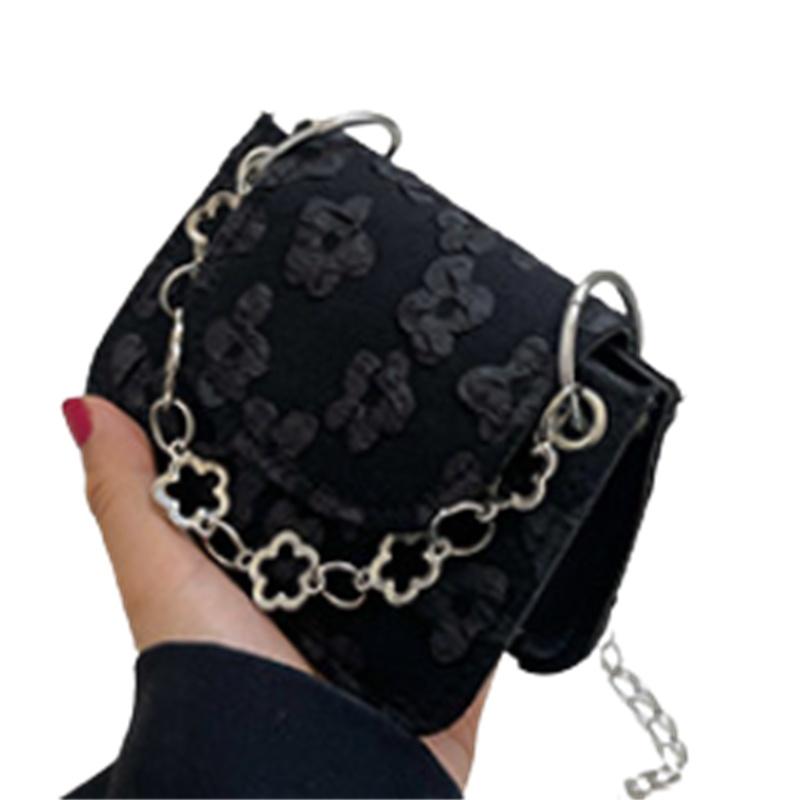 Stylish Vintage Mini Bag With Chain Strap Chic Pu Leather Crossbody Bag For Women