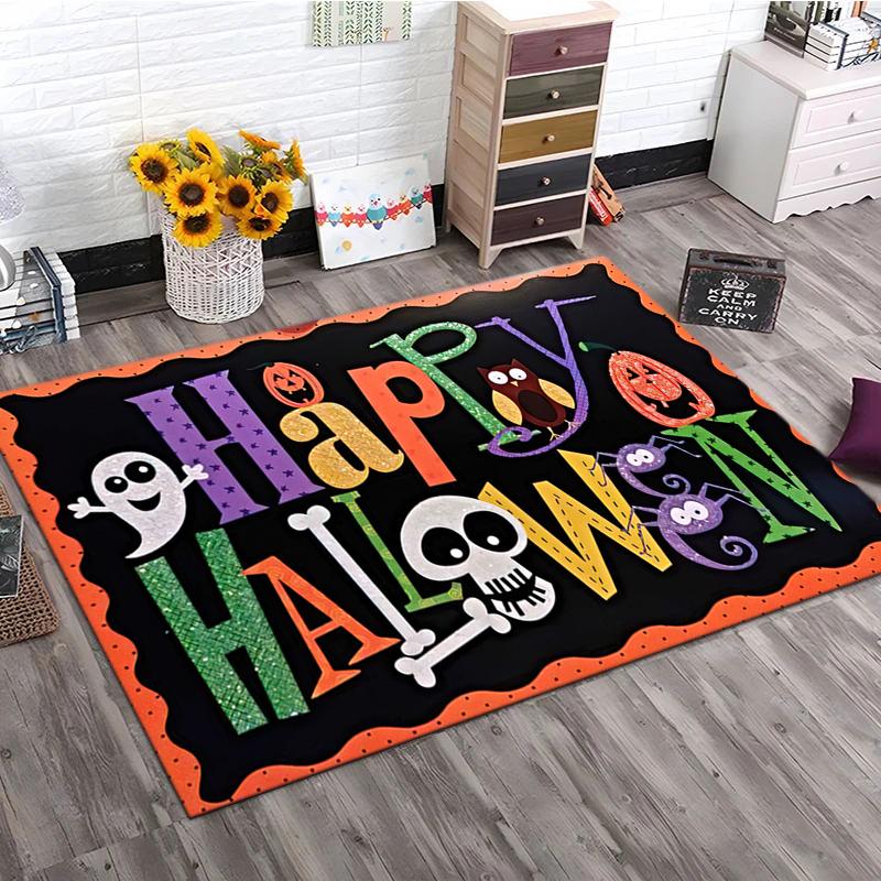 1PC Halloween theme Rug - home decoration Carpet For Living Room Bedroom Flooring Computer Chair Area Rug