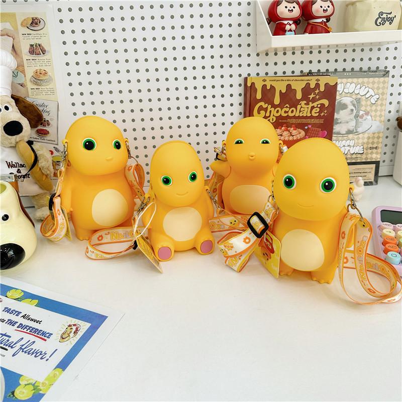 Милая трехмерная силиконовая сумка в виде молочного дракона, детский подарок, маленькая сумочка в зарубежном стиле, новая мультяшная мини-сумка через плечо для мелочи