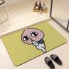 ANIME K-Kakao Friends Floor Mat Absorbent Floor Mat Non-Slip Entrance Rug for Bathrooms Restrooms and Toilets