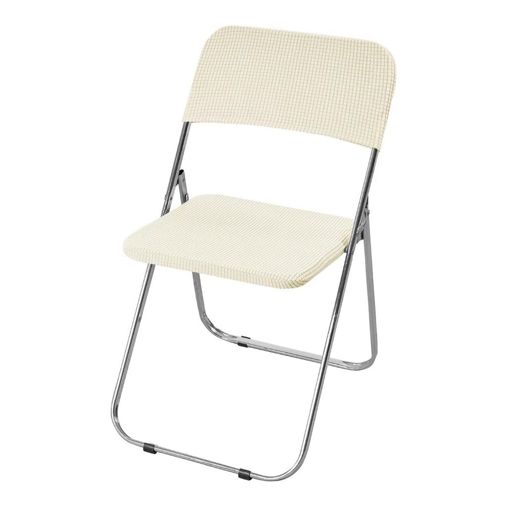 New Thickened Anti-slip Folding Chair Cover Universal Elastic Velvet Folding Chair Cover Four Seasons Simple Style