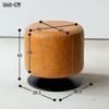 Hui Shi Retro Swivel Leather Bar Stool 