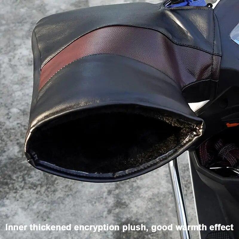 Мотоциклетные муфты на руль, водостойкие мотоциклетные скутеры, толстые теплые муфты с ручкой, непромокаемые зимние теплые велосипедные перчатки
