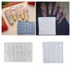 Food Grade Silicone Nail Art Mold With Carved Floral Design For Resin Crafts Easy Demolding DIY Accessories