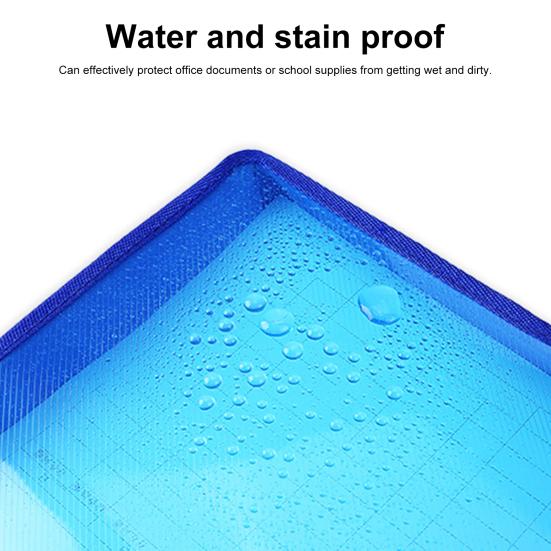 A4 Colorful File Folder with Label Pocket Horizontal Snap Button Portable Examination Paper Document File Organizer Bag School Supplies