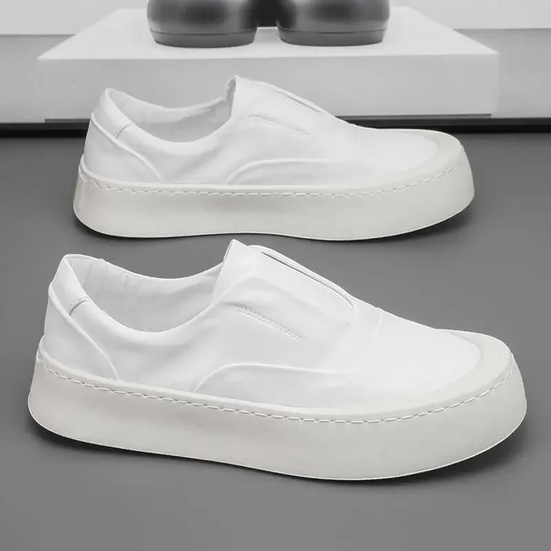 Новые летние кроссовки из парусины для мужчин, рабочая обувь, предложение, дизайнерские роскошные слипоны для взрослых, распродажа мужской вулканизированной обуви