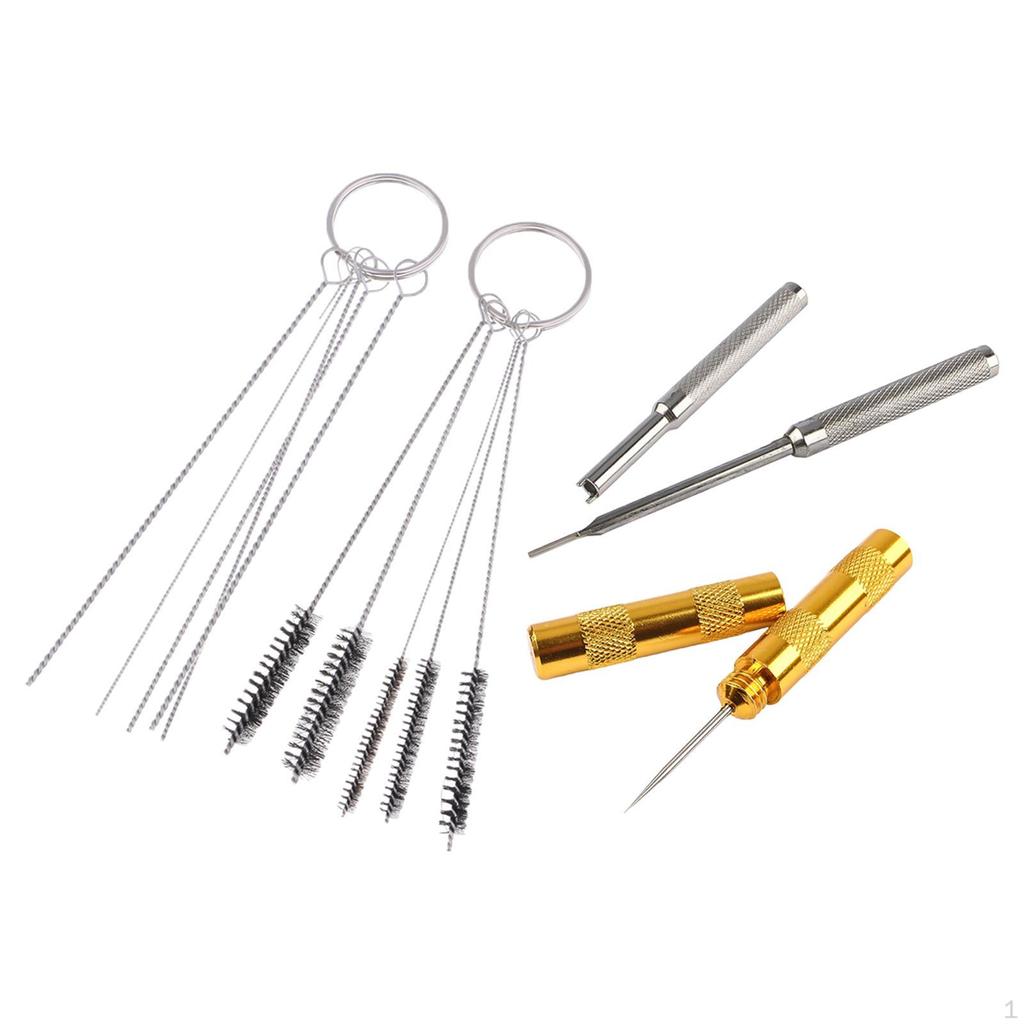 Alloy Airbrush Cleaning Repair Tool Kit , Washing Needle Nozzle Tip Airbrushing Painting Supplies