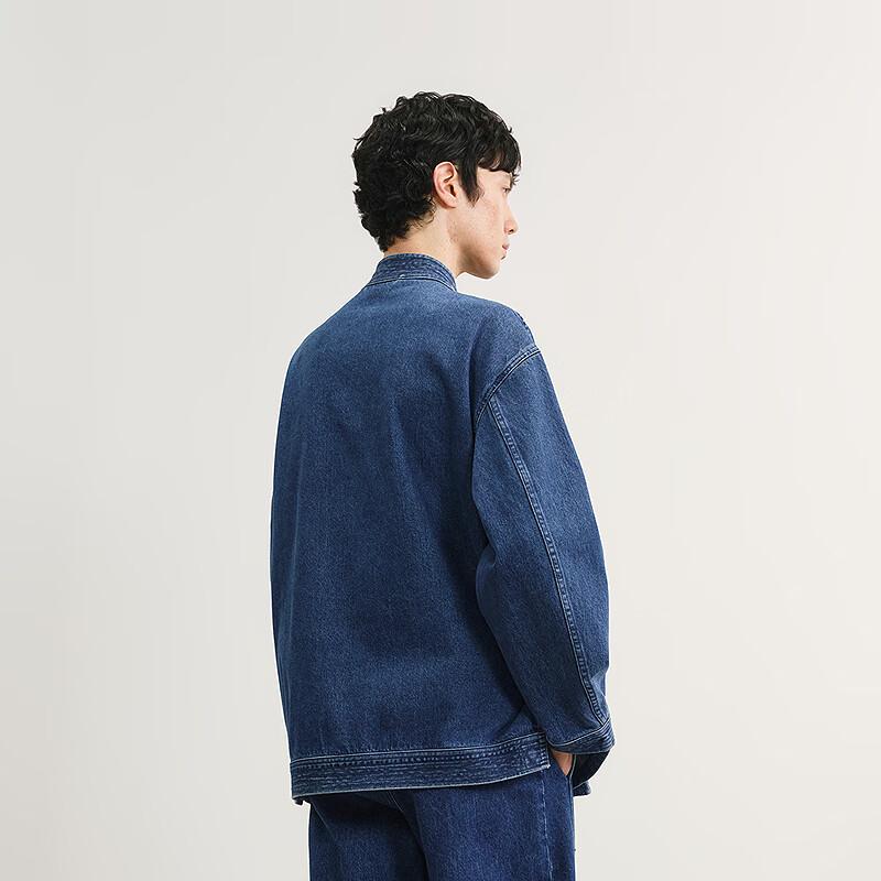 CROQUIS Men's 2025 Spring Stand Collar Denim Jacket