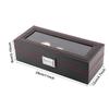 5-Slot Watch Box Carbon Fiber Display Case Durable Watch Case  Storage