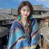 Ethnic Style Summer Shawl: Yunnan, Lijiang, Sichuan Travel Cloak for Women