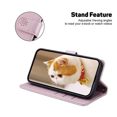 Чехол для Realme C75 4G с блокировкой RFID, рисунок котенка, ТПУ+ПУ кожа, чехол для телефона
