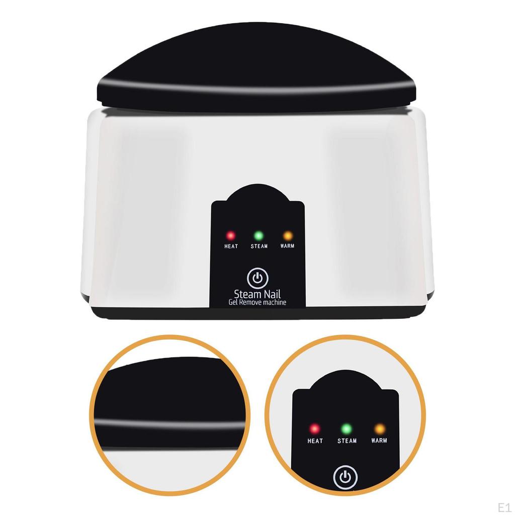 Steam Nail Polish Remover Gently Automatic Removal Device Gel White