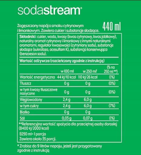 Sodastream 3X 7Up Concentrate Set of 3