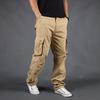 Men's Spring and Fall Multi-pocket Work Pants Loose Large Size Casual Pants Cotton Pants