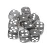 10pcs Six Sided 15mm Game Dices Transparent Cube Round Corner Portable Table Playing Games