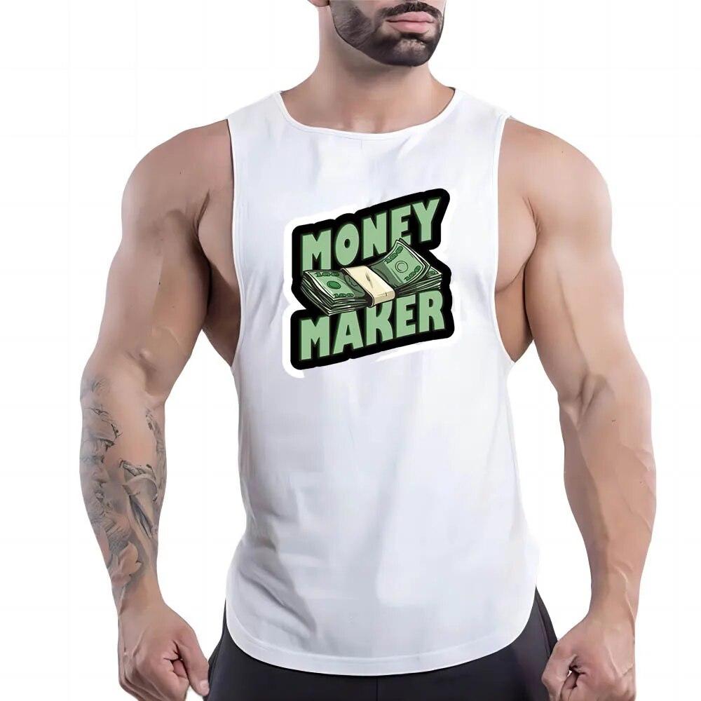 Повседневный спортивный жилет с круглым вырезом Four Seasons для взрослых и мужчин, простая дышащая футболка без рукавов с креативной графикой и 2d принтом