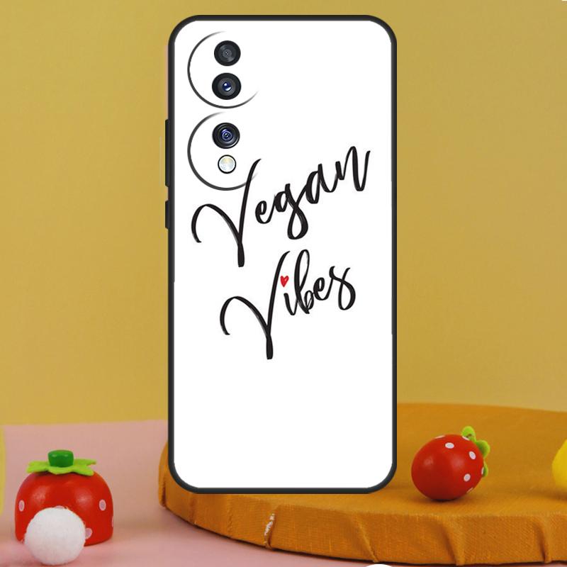 ЛЮБОВЬ К ОВОЩАМ Вегетарианский VEGAN Чехол Для Honor 200 Pro X9c X9a X8a X7a X6a X7 X8 X9 X8b X9b 50 70 90 Magic 6 5 Lite Обложка