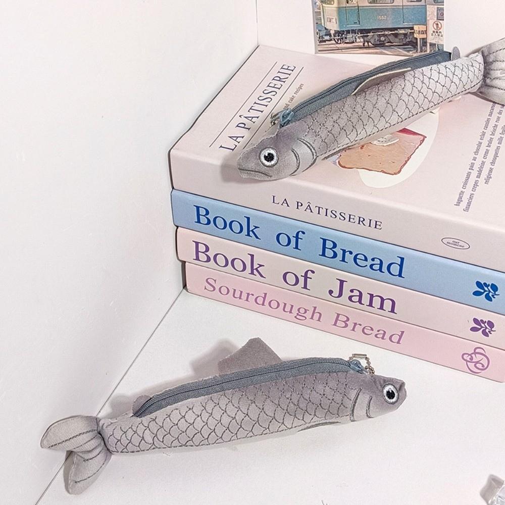 Fish Seal Pencil Case Animal Shaped Storage Pouch Cute Pen Pouch Home