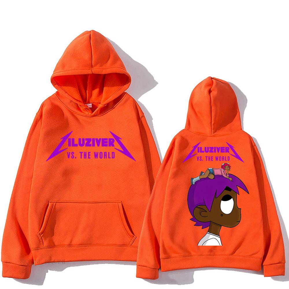 Lil Uzi Vert Толстовка с капюшоном Harajuku Повседневная Толстовка с длинным рукавом Флисовая одежда Винтажные Панк Пуловеры