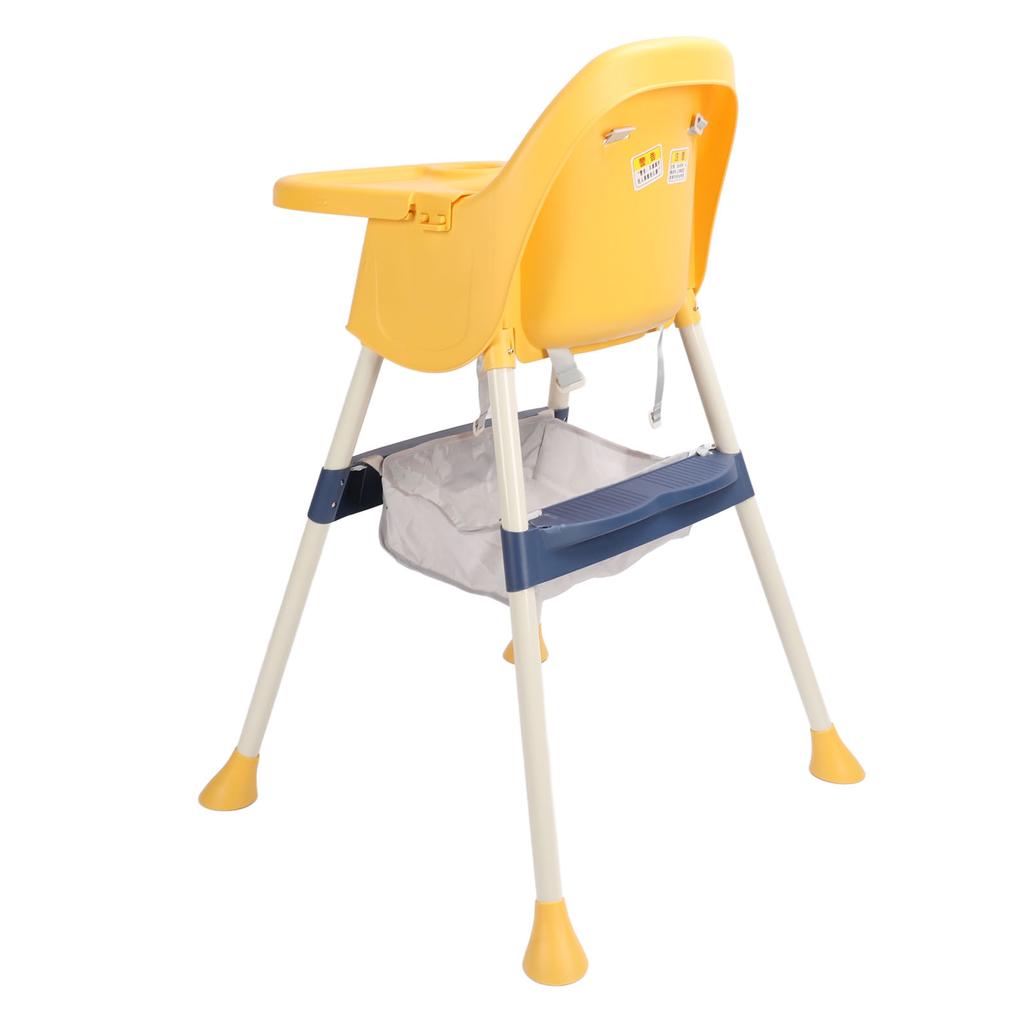Baby High Chair with Safety Harness Height Adjustable Convertible Baby Dining Highchair