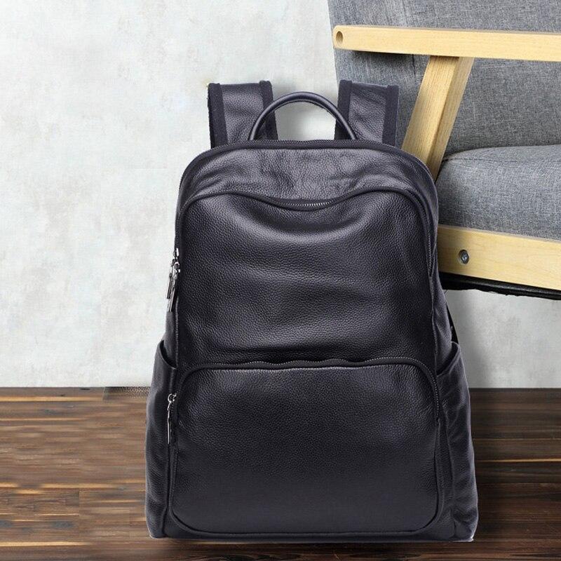 Zency 2021 новый модный дизайнерский рюкзак из воловьей кожи, повседневный женский рюкзак, сумка для ноутбука, противоугонная сумка для мужчин