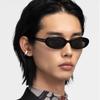 New Women's Retro Oval Sunglasses Black Small Frame Fashion Brand Trendy  Points Sun Glasses Female Lady Goggle UV400