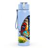 1PC Vivid Color Butterfly Pattern 750ml Color Plastic Sports Water Bottle Leakproof Flip Straw Lid Suitable for Sports Office Home Use