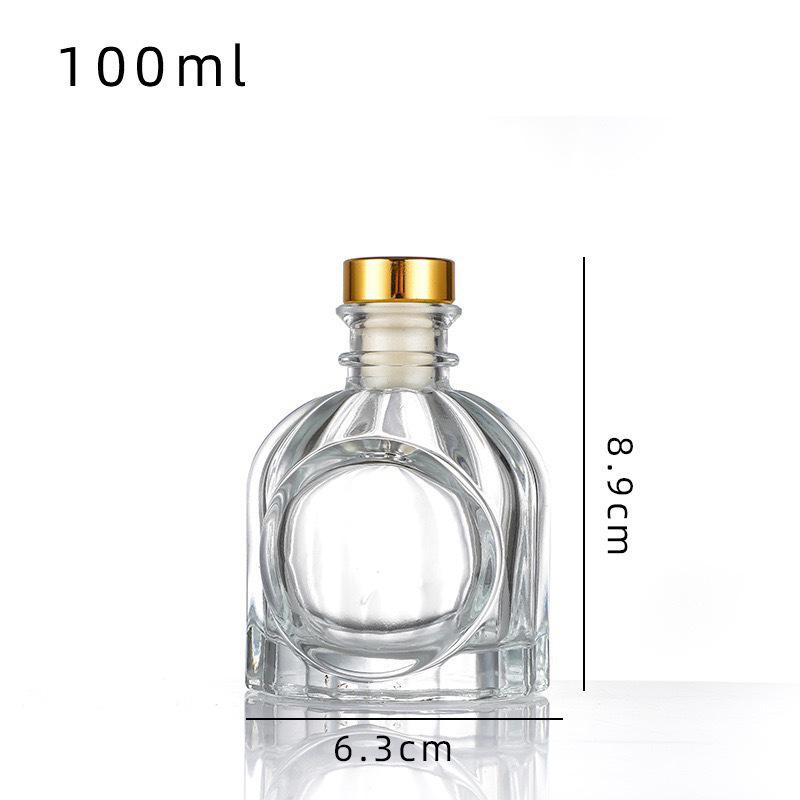 100ml Thickened Glass Aroma Diffuser Bottle for Home Decoration