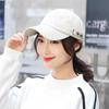 Korean Style Women's Duckbill Cap with "MY" Embroidery - Spring/Autumn Fashion, Casual Baseball Hat for Outdoor Sunshade.