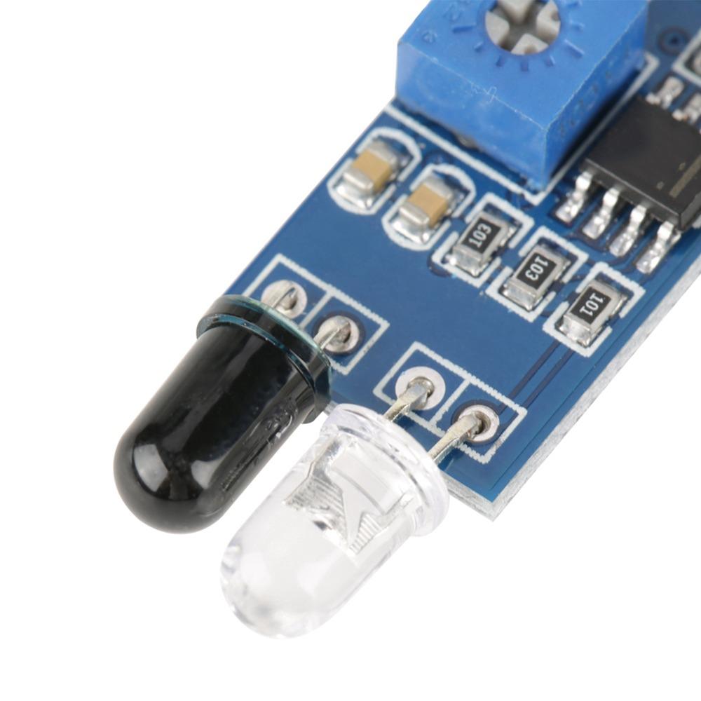 5 PCS 3.3V-5V Obstacle Avoidance Sensor 3-pin Photoelectric Switch Photoelectric Sensor Module Reflective IR Infrared Sensor