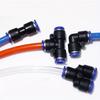 5pcs Pneumatic Fitting Pipe Connector Tube Air Quick Fittings Push In Hose Couping