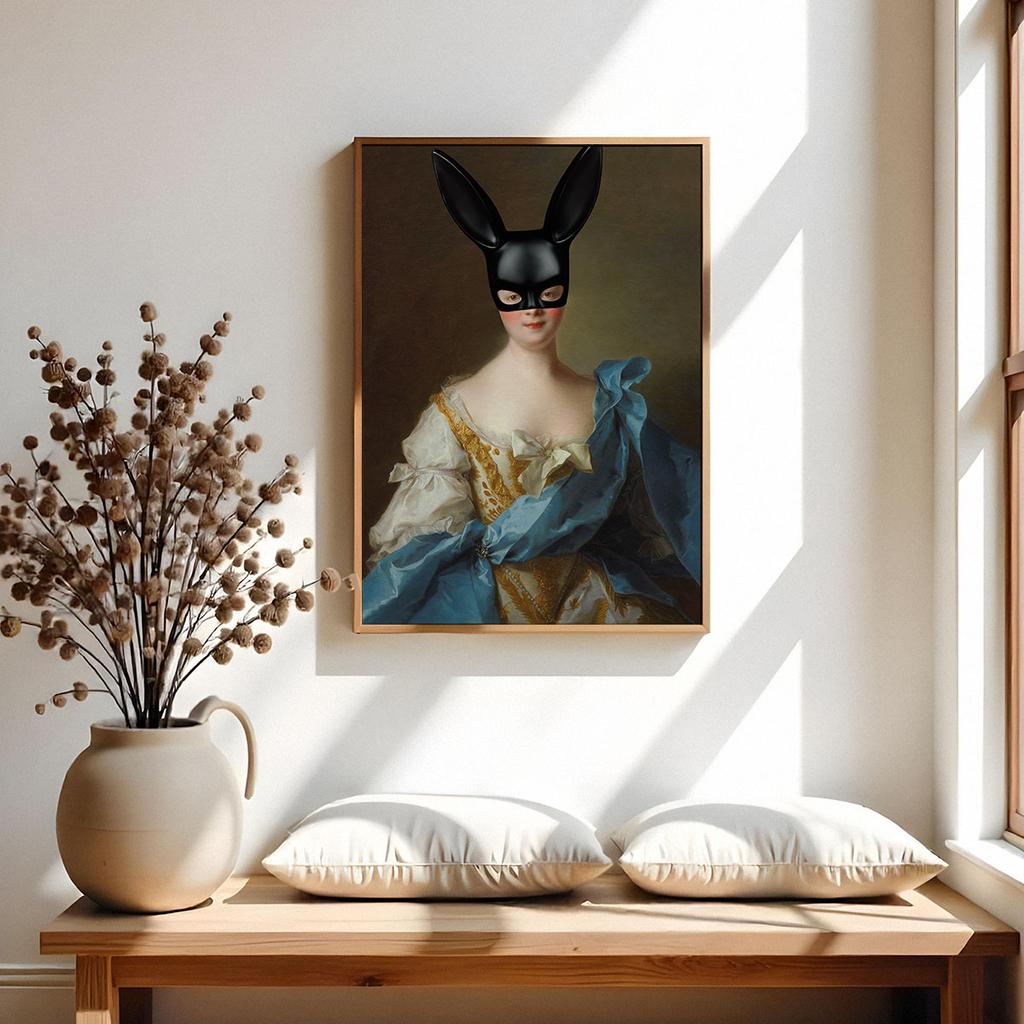 Plakat króliczek playboy maska