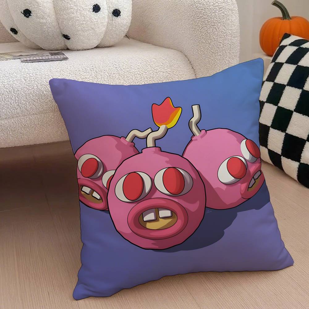 Т-Тайлер Креатор Рэпер Наволочка Наволочка против пылевых клещей Невидимая молния Шелковистый короткий плюш Чехол на подушку для дивана